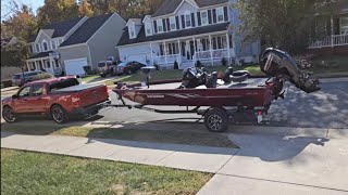 22 Ford Maverick Towing My 17 ft Boat [upl. by Nosyerg920]