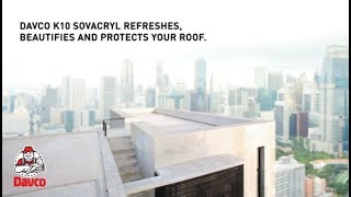 Davco K10 Sovacryl Acrylic waterproofing system for concrete amp tile roofs [upl. by Kcireddor]