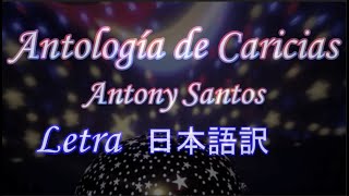 Antología de Caricias Letra  Antony Santos  日本語訳 [upl. by Neom296]