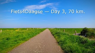 Fiets4Daagse Cycling event – Day 3 70 km [upl. by Dnaletak543]