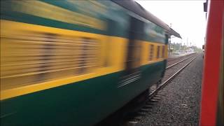 Two Stunning Overtakes MUMBAI RAJDHANI and BDTS  NZM GARIB RATH Races KCVL  INDB Express [upl. by Giorgia]