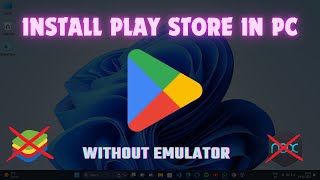 How to install Play Store in PC or Laptop ✔️Windows Subsystem For Android [upl. by Asselim]