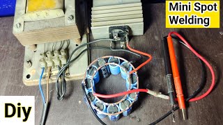 Spot Welding Machine using Capacitor  How to make simple spot welding at homeFake Spot Welding [upl. by Ahtennek817]