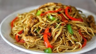 STIRFRY CHICKEN SPAGHETTI [upl. by Nosiddam754]