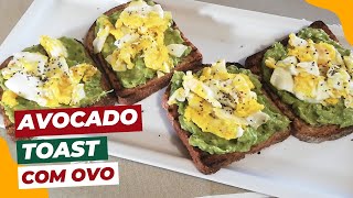 COMO FAZER AVOCADO TOAST COM OVO [upl. by Adnawyek]