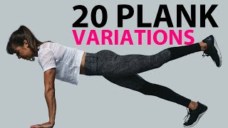 20 Plank Exercise Variations  Moves For A Plank Workout [upl. by Kristi985]