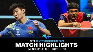 Xue Fei vs Manav Vikash Thakkar  MS R16  WTT Contender Muscat 2024 [upl. by Aleemaj42]