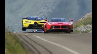 Bugatti Vision GT vs Super Cars at Highlands [upl. by Turnbull]