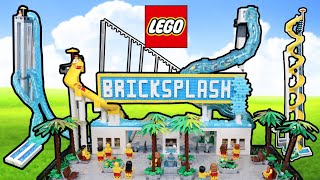 Building the BIGGEST Waterslide Park in LEGO [upl. by Zoila]