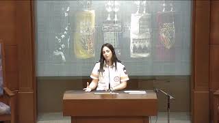 Temple Sinai  Israeli Paramedic Noa Abitbul from Magen David Adom her October 7 2023 experience [upl. by Dulcia]