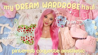 HUGE 3000 DREAM WARDROBE TRY ON HAUL 🎀 [upl. by Fawna]