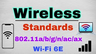 WiFi Standards  80211abgnacax [upl. by Annaiek244]