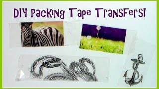 DIY Packaging packing Tape Transfer Tutorial nonreversed image [upl. by Mikihisa820]