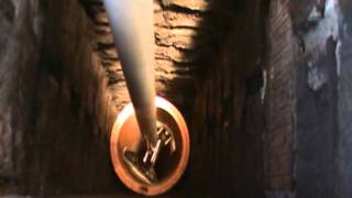 Chimney fire  installing liner PART 2 [upl. by Strade654]