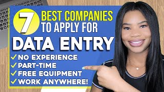 7 BEST Data Entry Work From Home Jobs Up To 21 Per Hour No Phone Required 2022 [upl. by Watanabe]