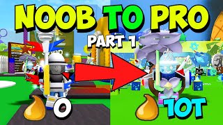 Noob To PRO Journey To Fuzzy Hive Part 1  Roblox Bee Swarm Simulator [upl. by Oirazan]