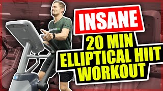 NEW Insane 20 Minute Elliptical Workout  HIIT Workout [upl. by Aurelius]