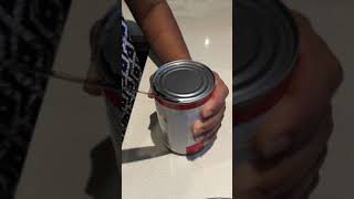 How to open a can without a can opener [upl. by Wilkinson]