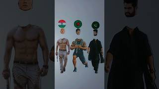 Bangladesh 🇧🇩 India 🇮🇳 Pakistan 🇵🇰  Independence Day Drawing shorts art viralvideo [upl. by Anitsugua]