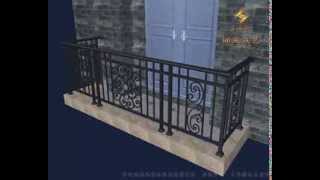 Handrail Balcony Balustrade Install [upl. by Williams]