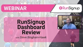 RunSignup Dashboard Review [upl. by Crowns]