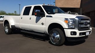 2015 Ford F350 Platinum 4x4 Dually Walkaround [upl. by Aidnahs]