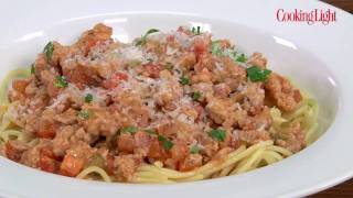 Light Spaghetti with Pork Bolognese Recipe [upl. by Hinson]