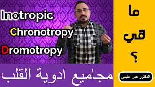 الدكتور عمر القيسي Dromotropic vs chronotropic vs inotropy تعرف على مجاميع ادوية القلب [upl. by Hayton820]