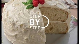 White Velvet Cake Recipe Recipe for White Cake White Velvet Cake Recipe How to Make White Cake [upl. by Barbabra]