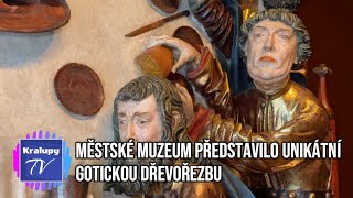 Kralupy Městské muzeum představilo unikátní gotickou dřevořezbu 28 10 2024 [upl. by Haek]