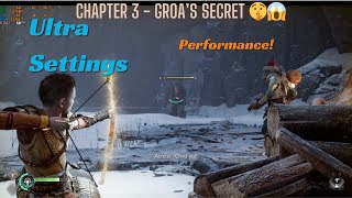 God of War Ragnarök  Chapter 3  Groas Secret  Part 1 PC Ultra Settings gameplay gaming [upl. by Oflunra]