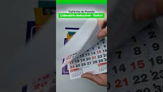 Calendários 2025  Calendário folhinha de parede [upl. by Eerahc659]