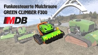 Funkgesteuerte Raupe  Hangmäher  MDB Green Climber F300 [upl. by Mroz]