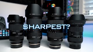 Tamron 35150 vs 70180 vs 2875 G2 vs 2470 Sigma ART Sharpness Comparison [upl. by Petracca]