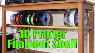 Building a Simple 3D Printer Filament Rack  Add Storage to an Existing Table [upl. by Halpern]