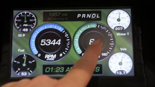 SEMA 2014  Introducing Auto Meters LCD Sportsman Touch Screen Dash [upl. by Karla562]