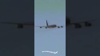 Awesome 1992 VHS camcorder footage KC135E tanker flyby aviation military airplane airforce [upl. by Dusa]