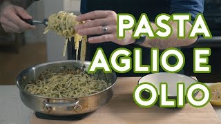 Binging with Babish Pasta Aglio e Olio from quotChefquot [upl. by Wren775]