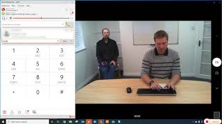 How To Receive a Call and Conference Someone in Using Bria Desktop [upl. by Dnalrag]