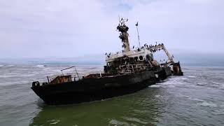 Motorcycle tour in Namibia  Zeila Shipwreck [upl. by Baecher]