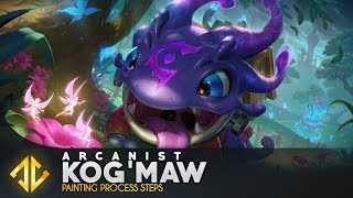 Arcanist KogMaw  Splash Art League of Legends [upl. by Bilski]