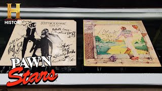 Pawn Stars AUTOGRAPHED Elton John amp Fleetwood Mac Albums Season 21 [upl. by Devina]