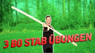 Bo Stab Training für Anfänger Langstock Kampfkunst Bo Stab Tutorial [upl. by Elish]