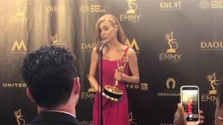 Chloe Lanier Interview at the 2018 Daytime Emmy Awards on Best Younger Actress win [upl. by Tiemroth]