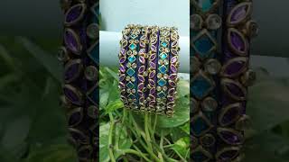 Blue and violet Bangles 💙💜 at Rs 199  Delivery charges WhatsApp8124396046 [upl. by Cahn]