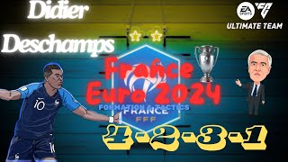 EAFC 24 HOW TO PLAY LIKE DIDIER DESCHAMPS FRANCE EURO 2024 FORMATION amp TACTICS [upl. by Pressey]