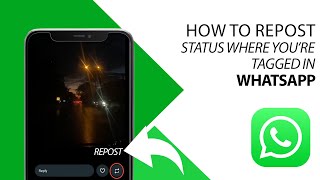 Quick Guide to How to Repost Status Where Youre Tagged in on WhatsApp [upl. by Paterson]