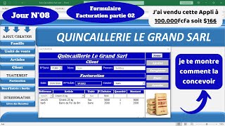 Facturation et gestion de stock en une seule Application  Jour N°08 Facturation partie 02 [upl. by Colby]