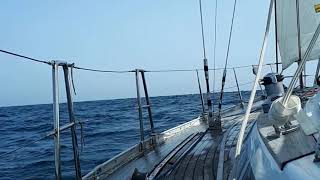 Crossing the Bay of Biscay Aug 2018 on our SampS Swan 431 [upl. by Hagan]