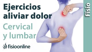 Ejercicio para aliviar tus dolores lumbares y cervicales [upl. by Rivi]